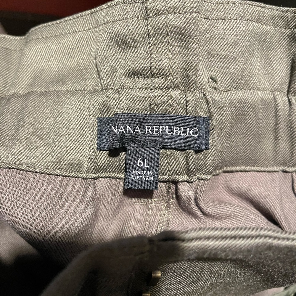 Banana Republic Paola Utility Pant Olive 6L - Picture 14 of 15